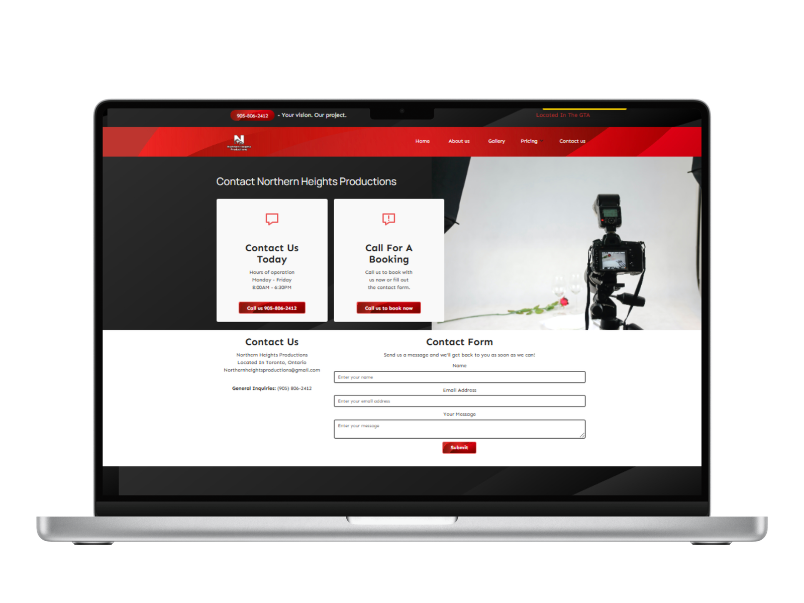 A custom website made by Scale Solutions